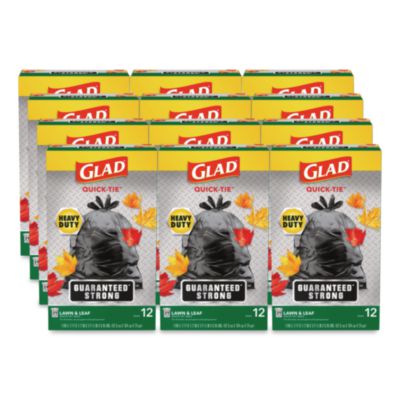 Glad® Lawn & Leaf Large Quick-Tie® Trash Bags