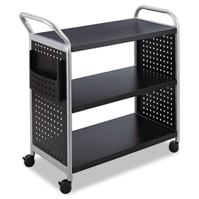 Safco® Scoot™ Three Shelf Utility Cart