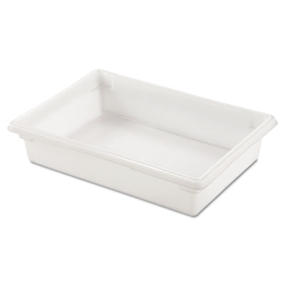Food/Tote Boxes, 8.5 gal, 26 x 18 x 6, White, Plastic