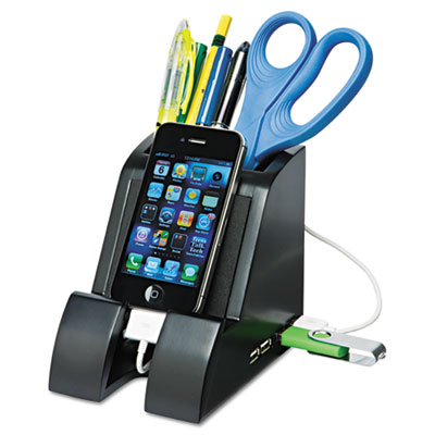 Victor® Smart Charge Pencil Cup™ with USB Hub
