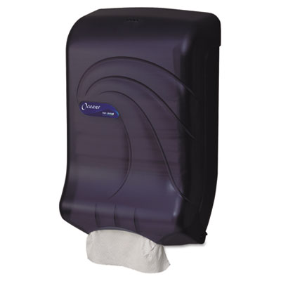 Oceans Ultrafold Towel Dispenser, Trans Black, 11-3/4w x 6-1/4d x 18h DTO3BB