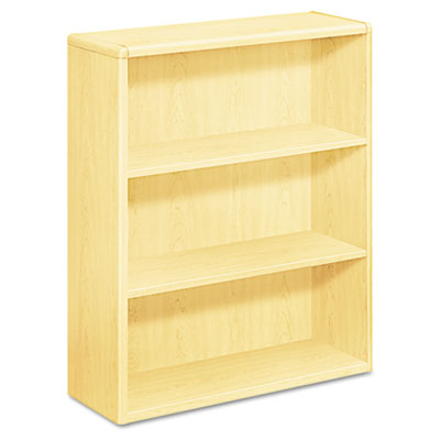 10700 Series Wood Bookcase, Three-Shelf, 36w x 13.13d x 43.38h, Natural Maple HON10753DD