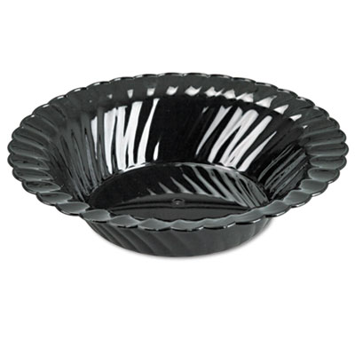 Classicware Plastic Bowls, 10 oz, Black, 180/Carton