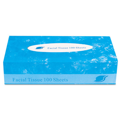 Boxed Facial Tissue, 2-Ply, White, 100 Sheets/Box, 30 Boxes Per Carton GENFACIAL30100