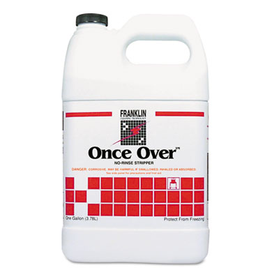 Once Over Floor Stripper, Mint Scent, Liquid, 1 gal. Bottle MCFFSOO