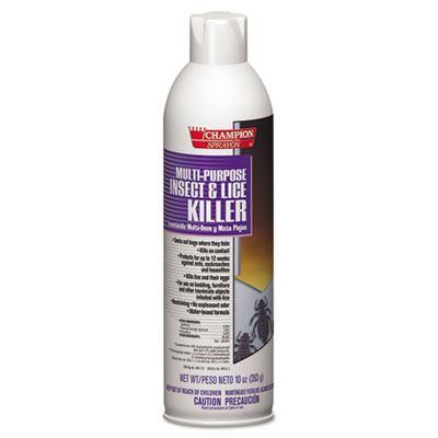 Champion Sprayon Multipurpose Insect & Lice Killer, 10 oz Can, 12/Carton CHP5106