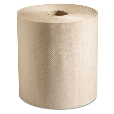 100% Recycled Hardwound Roll Paper Towels, 7.88 x 800 ft, Natural, 6 Rolls/Carton MRCP728N