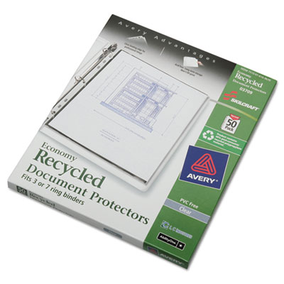 7510016169670 SKILCRAFT Document Protector, 8.5 x 11, 7-Hole Punch NSN6169670