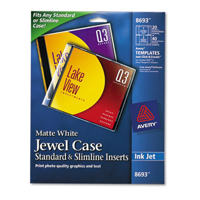 Avery® Jewel Case Inserts