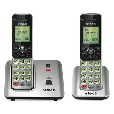 CS6619-2 Cordless Phone System, Base and 1 Additional Handset VTECS66192