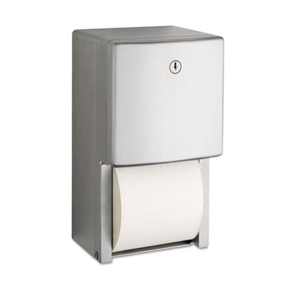 ConturaSeries Two-Roll Tissue Dispenser, 6.08 x 5.94 x 11, Stainless Steel BOB4288