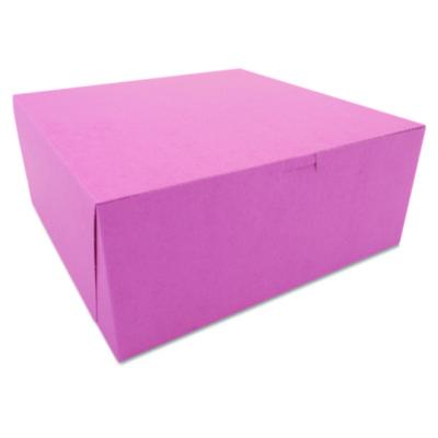 SCT® Pink One-Piece Non-Window Bakery Box
