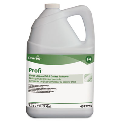 Profi Floor Cleaner and Grease Remover, Liquid, 1 gal Bottle, 4/Carton DVS94512759