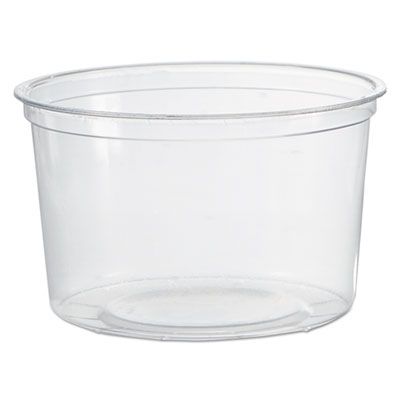 Deli Containers, 16 oz, Clear, 50/Pack, 10 Packs/Carton WNAAPCTR16