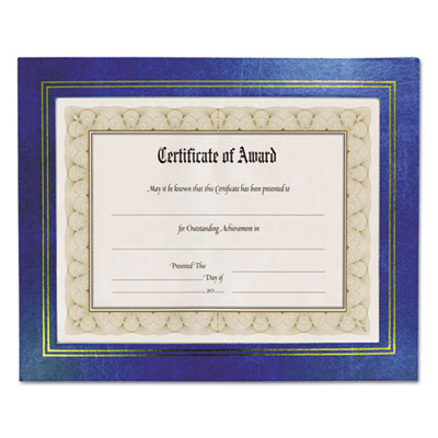 Parchment Paper Certificates, 8.5 x 11, Optima Gold with White