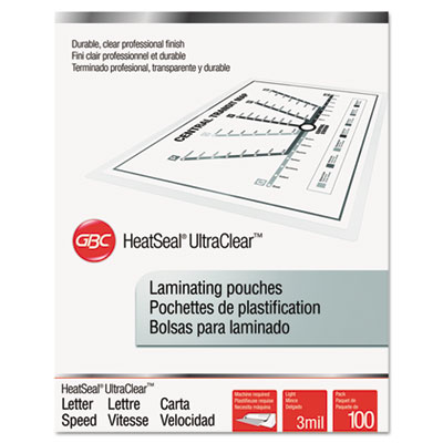 Ultraclear Thermal Laminating Pouches, 3 Mil, 9