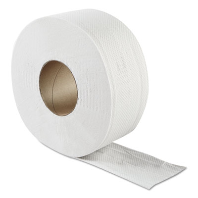 JRT Jumbo Bath Tissue, Septic Safe, 2-Ply, White, 3.3" x 500 ft, 12/Carton GENULTRA9B