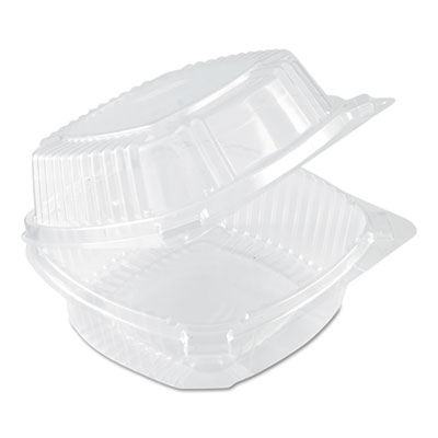 ClearView SmartLock Hinged Lid Container, 20 oz, 5.75 x 6 x 3, Clear, 500/Carton PCTYCI81160