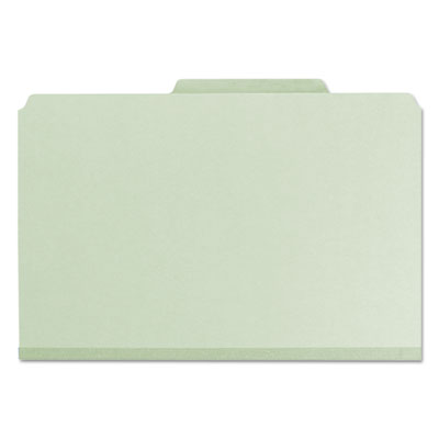 Recycled Pressboard Folders, Two SafeSHIELD Coated Fasteners, 2/5-Cut: R of C, 2