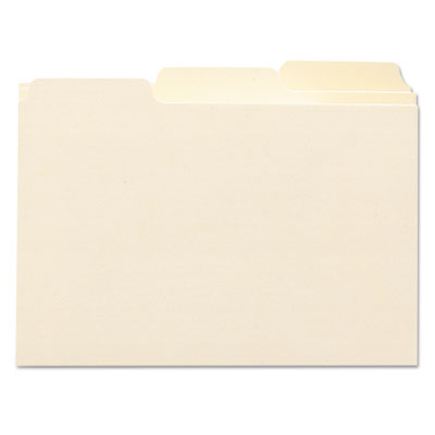 Poly Index Card Guides- A-Z or Monthly, 4x6, 5 Tab, Assorted