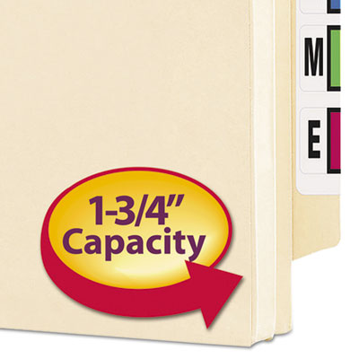 Manila End Tab File Pockets, 1.75