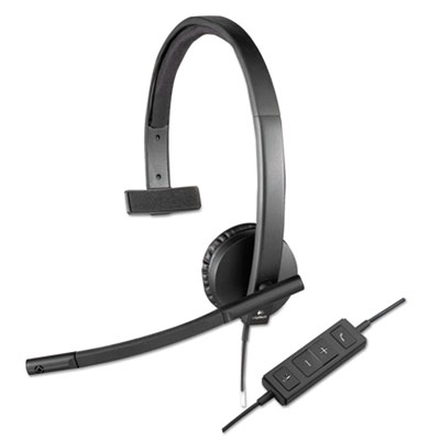 Logitech® USB H570e Over-the-Head Wired Headset