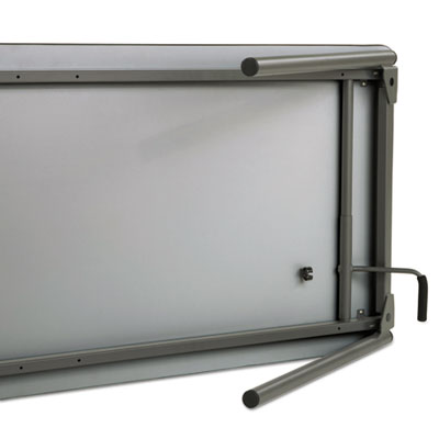 Maxx Legroom Wood Folding Table, Rectangular, 72