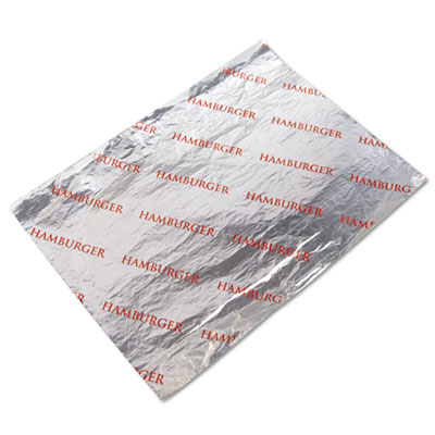 Bagcraft Honeycomb Insulated Hamburger Wrap, 10.5 X 14, Red Hamburger Printed, 500/pack, 4 Packs/carton (BGC300852) BGC300852