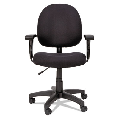Alera Essentia Series Swivel Task Chair with Adjustable Arms, Supports Up to 275 lb, 17.71