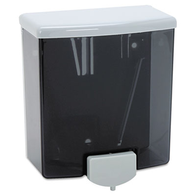 ClassicSeries Surface-Mounted Liquid Soap Dispenser, 40 oz, 5.81 x 3.31 x 6.88, Black/Gray BOB40