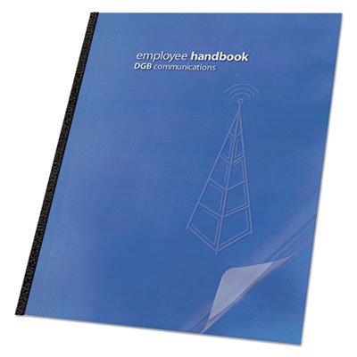 Clear View Presentation Covers for Binding Systems, Clear, 11.25 x 8.75, Unpunched, 25/Pack GBC2001036