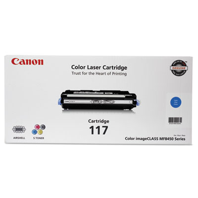 Canon 2577b001 (117) Toner, 4,000 Page-Yield, Cyan (CNM2577B001) CNM2577B001
