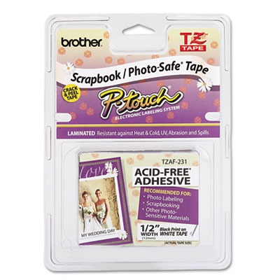Brother P-Touch® TZ Series Photo and Scrapbook Safe Tape