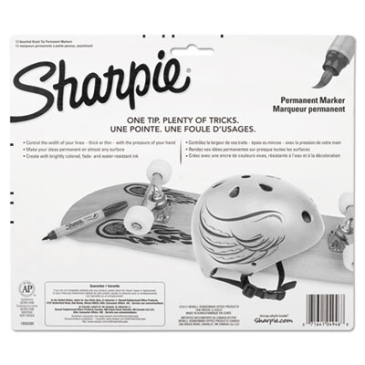 MARKER,BRUSH TP,12/ST,AST