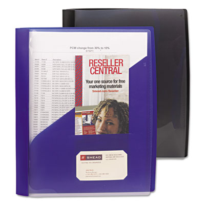 Clear Front Poly Report Cover, Double-Prong Fastener, 0.5