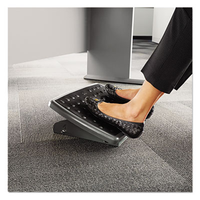 ADJUSTABLE HEIGHT/TILT FOOTREST, NONSKID PLATFORM, 18W X 13D X 4 TO 4.75H, CHARCOAL GRAY