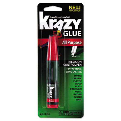 All Purpose Krazy Glue, 0.14 oz, Dries Clear EPIKG82948MR