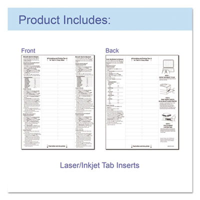 Sheet Protectors with Five Clear Index Tabs, Heavy-Duty, Side: 3-Hole Punched, Top Load 8.5 x 11 Insert, Clear, 5/Set