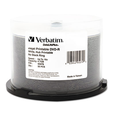 Verbatim® DVD-R DataLifePlus Printable Recordable Disc