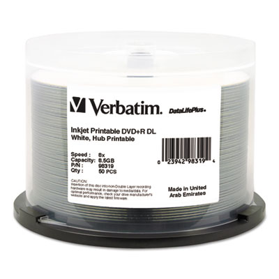 Verbatim® DVD+R Dual Layer Printable Recordable Disc