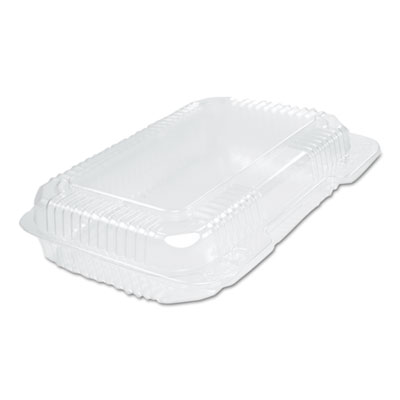 Dart StayLock Clear Hinged Lid Containers, 6.8 x 9.4 x 2.1, Clear, Plastic, 125/Pack, 2 Packs/Carton (DCCPET30UT1) DCCPET30UT1