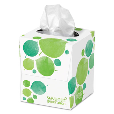 100% Recycled Facial Tissue, 2-Ply, White, 85 Sheets/Box SEV13719EA