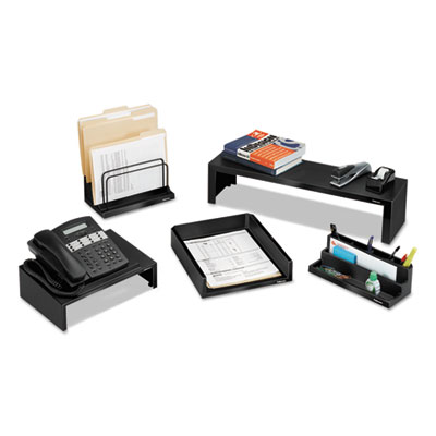 Designer Suites Telephone Stand, 13 x 9.13 x 4.38, Black Pearl