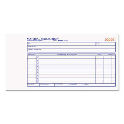 Rediform® Material Requisition Book