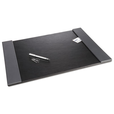 Monticello Desk Pad, with Fold-Out Sides, 24 x 19, Black