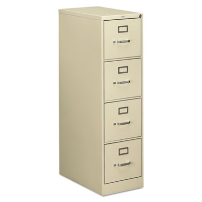 510 Series Vertical File, 4 Letter-Size File Drawers, Putty, 15" x 25" x 52" HON514PL