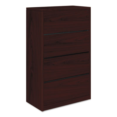 10500 Series Lateral File, 4 Legal/Letter-Size File Drawers, Mahogany, 36" x 20" x 59.13" HON10516NN