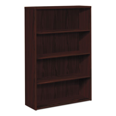 10500 Series Laminate Bookcase, Four-Shelf, 36w x 13.13d x 57.13h, Mahogany HON105534NN
