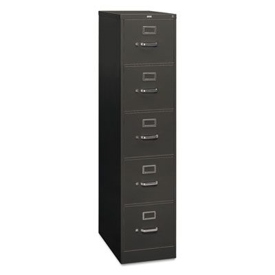 310 Series Vertical File, 5 Letter-Size File Drawers, Charcoal, 15" x 26.5" x 60" HON315PS