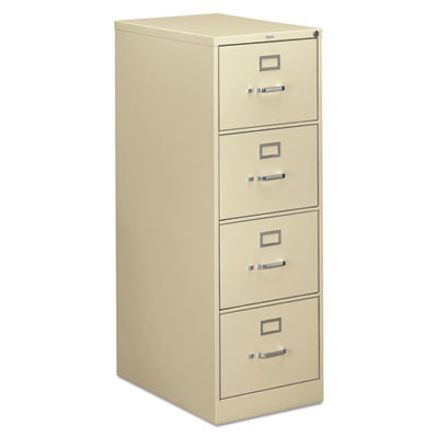 310 Series Vertical File, 4 Legal-Size File Drawers, Putty, 18.25" x 26.5" x 52" HON314CPL